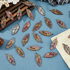 120 шт. деревянные пуговицы с 2 отверстиями&nbsp;WOOD-FH0002-35