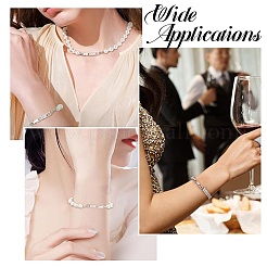 4 шт. 4 стиля застежки для часов из нержавеющей стали 304 с микропаве из прозрачного кубического циркония&nbsp;STAS-CJ0002-96