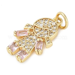 Стойки обшивки латунь микро проложить Циркон подвеску KK-H509-39G-01