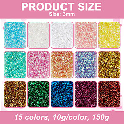 150 г двухцветные съемные пластиковые бусины DIY-OC0012-61