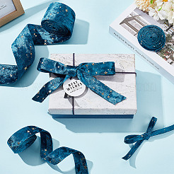 6м 3 стиля двухсторонние звездочки с золотым тиснением фланелевые ленты для шитья OCOR-GO0001-13B