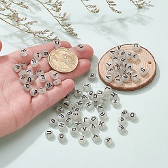 300шт эмалевые акриловые бусины SACR-YW0001-25