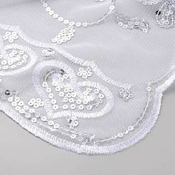 Съемная шаль из полиэстера с пайетками&nbsp;AJEW-WH20072-20A-02