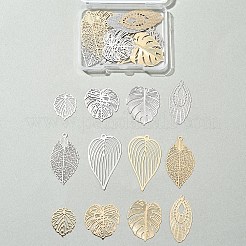 24шт 12 стиля латунные подвески KKC-FS0001-01