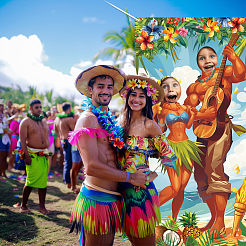 Фон для фото из полиэстера HJEW-WH0081-015