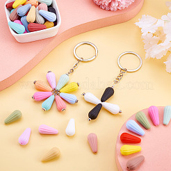 42шт 21 цвета силиконовые фокусные бусины&nbsp;SIL-TA0001-08