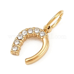 Подвески из нержавеющей стали 304 со стразами&nbsp;LS-STAS-K307-08B-G