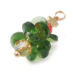 Стеклянные подвески с медной проволокой PALLOY-JF02705