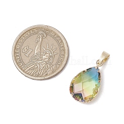 Подвески из стекла градиентного цвета k9 с имитацией турмалина&nbsp;PALLOY-JF03454