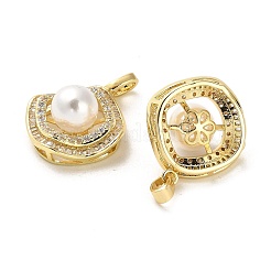 Латунные микро проложить кубического циркония подвески&nbsp;KK-K355-19G