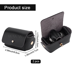 Мешочек для обручальных колец из искусственной кожи ABAG-WH0045-10A