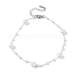 Браслеты из круглых бусин из АБС-пластика&nbsp;BJEW-G774-05P