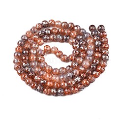 Волочильный треск бисер пряди&nbsp;GLAA-N006-8mm-09