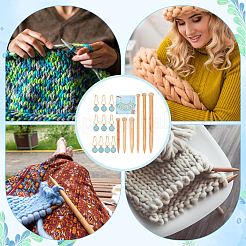 6 шт бамбуковые круговые спицы DIY-NB0010-87