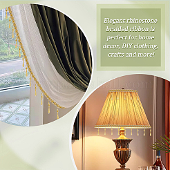 Кружевная бахрома из полиэстера длиной 5.6~5.7 м. SRIB-GA0001-06