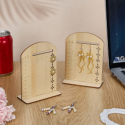 2 комплект деревянных арочных стендов для сережек с весами&nbsp;EDIS-FG0001-68