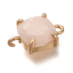 Подвески-коннекторы из латунного стекла с имитацией драгоценных камней&nbsp;KK-Z076-01G-05