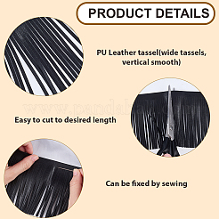 2 м отделка бахромой из искусственной кожи и замши&nbsp;DIY-CL0002-36A