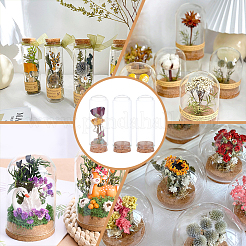 20 шт пустые стеклянные пробирки AJEW-BC0006-87