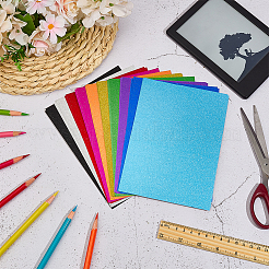 10 лист прямоугольной блестящей бумаги DIY-WH0899-102