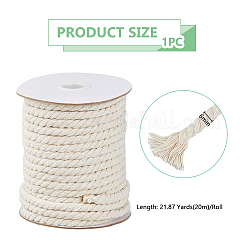 20м хлопковый витой шнур&nbsp;OCOR-WH0111-58