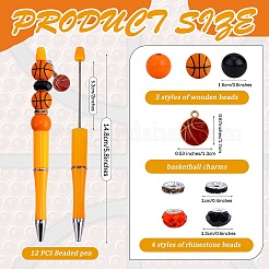 Набор для изготовления ручки из бисера для баскетбола своими руками DIY-SZ0009-96