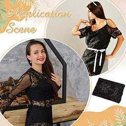 Ткань для вышивки из полиэстера&nbsp;DIY-WH0740-46A