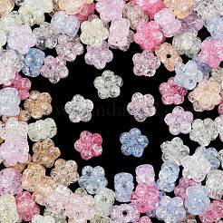 Прозрачных бусин акриловые треск OACR-B031-21