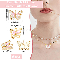 Кулоны с эмалью из латуни&nbsp;KK-BBC0021-65A