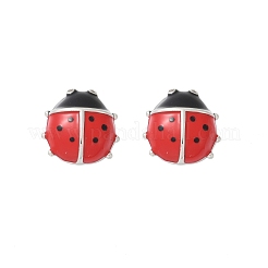 Латунь серьги EJEW-C134-02P