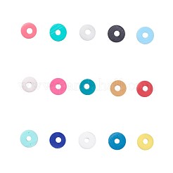 15 цвет бусин из полимерной глины ручной работы&nbsp;CLAY-JP0001-06A