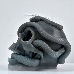 DIY Хэллоуин череп и змея свечи пищевые силиконовые Молды для статуй SNAK-PW0001-11