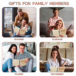 Деревянная папка с 2 кольцом DIY-WH0547-028