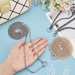 3 шт. двухцветные литые двухслойные цепи для джинсовых брюк FIND-WR0009-40