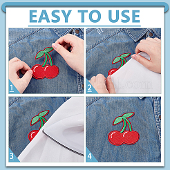 20 шт. 20 стиля фруктов компьютерная вышивка ткань приклеиваемые/пришивные нашивки PATC-AR0001-18