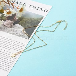 Бусы сердце кулон ожерелья NJEW-JN03621-02