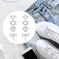 8 шт. 4-х стильные застежки-пряжки из сплава со стразами FIND-GO0001-47