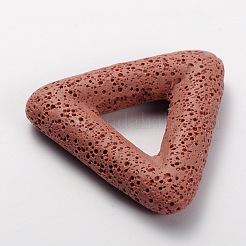 Большие треугольные подвески из синтетического лавового камня&nbsp;G-O025-04E