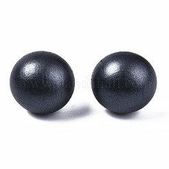 Расписные полукруглые деревянные серьги для девочек и женщин EJEW-T017-02A