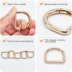 12 шт. Кольца пружинные затворные из сплава FIND-GF0007-10B