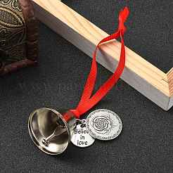 Сплав сублимационная печать круглый орнамент&nbsp;HJEW-JM02216