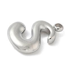 Подвески с инициалами из нержавеющей стали 304&nbsp;STAS-S186-12S-P