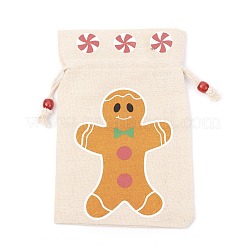 Сумка из хлопчатобумажной ткани с рождественской тематикой&nbsp;LS-ABAG-H104-A03