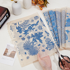 6 шт. 6 стиля бумажных керамических наклеек DIY-BC0015-30A