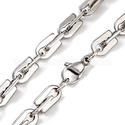 Ожерелье из нержавеющей стали 201 с арочным звеном NJEW-F222-23P