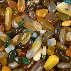 Окрашенные и нагретые натуральные бусины из агата&nbsp;X1-G-J402-04C-06