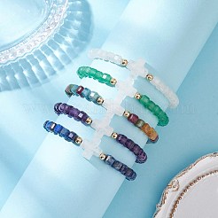 Браслеты из бисера из натуральных драгоценных камней для мужчин и женщин BJEW-JB12245