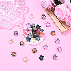 10шт стеклянные подвески PALLOY-YW00061-01