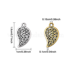 40 шт. 2 цвета подвески из сплава в тибетском стиле&nbsp;TIBEP-YW0002-11