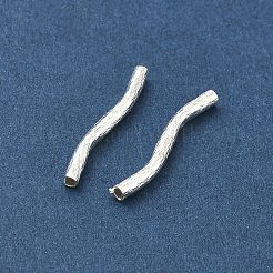 Латунные волнистые трубчатые бусины&nbsp;KK-H532-36B-S